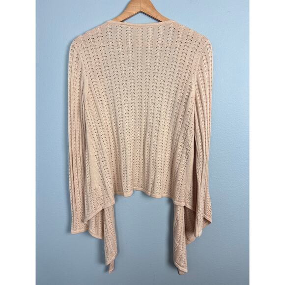 Soft Surroundings Women's XS Inglis‎ Cardigan Sweater Silk Blend Open Waterfall - Picture 4 of 12